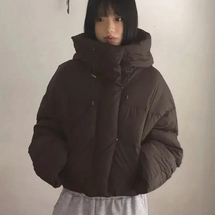 [BUNJANG] Wonder Wonder Bubble Ring Short Hooded Padding / 에이블리 원더원더버블링 아방 웰론 숏 후드 패딩