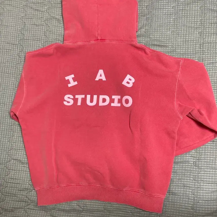 [BUNJANG] IAPP STUDIO Pigment Hoodie Coral / 아이앱 스튜디오 피그먼트 후드 코랄
