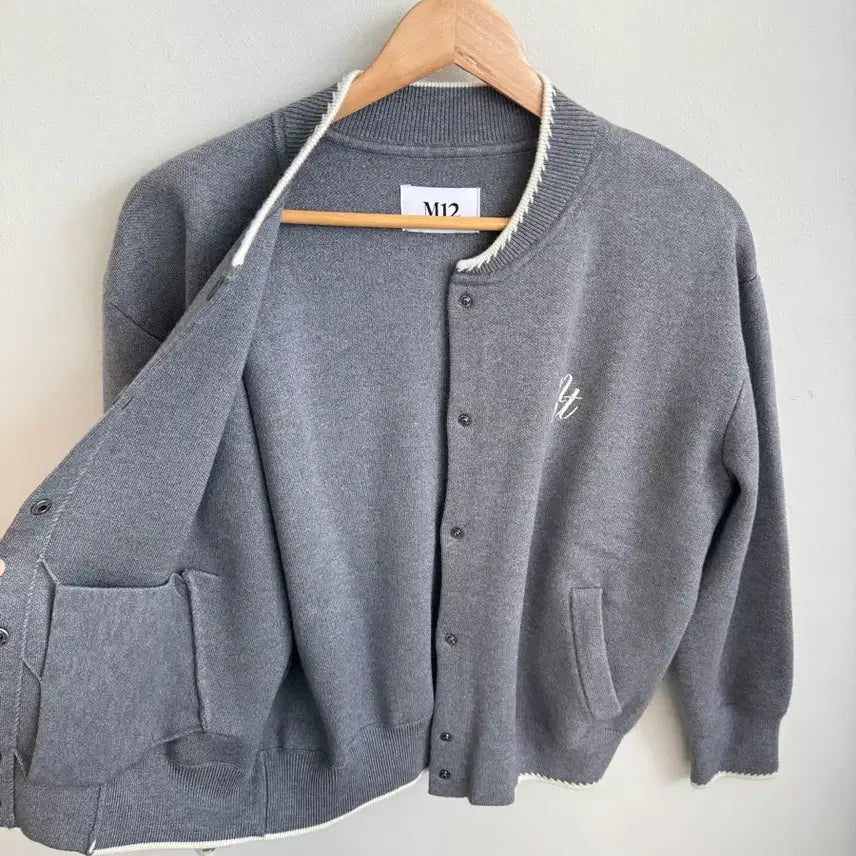 [BUNJANG] M12 Wool Blended Knitting Bomber Jacket / M12 울블렌디드 니팅 보머 점퍼
