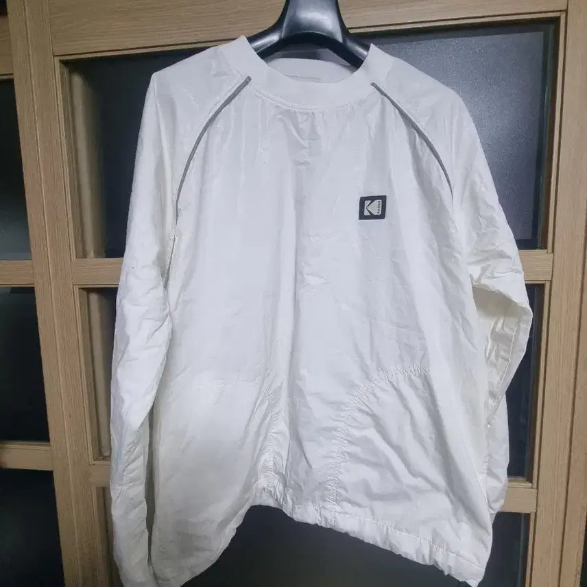 [BUNJANG] KODAK White Windbreaker T-Shirt / KODAK 코닥 화이트 바람막이 티셔츠90 오버핏