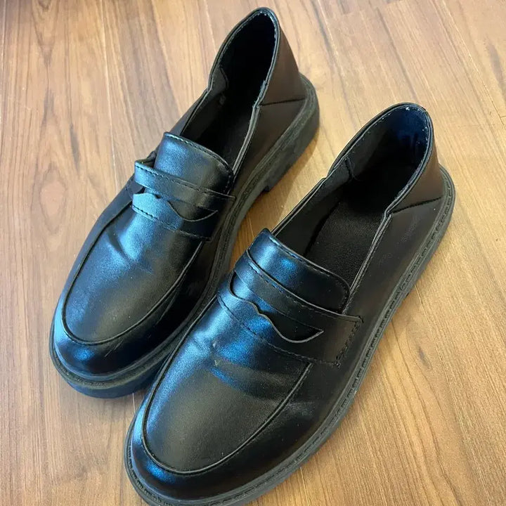 [BUNJANG] Black Loafer Flats Shoes - Size 250 / 검정색 로퍼 단화 신발 250 shoes sneakers