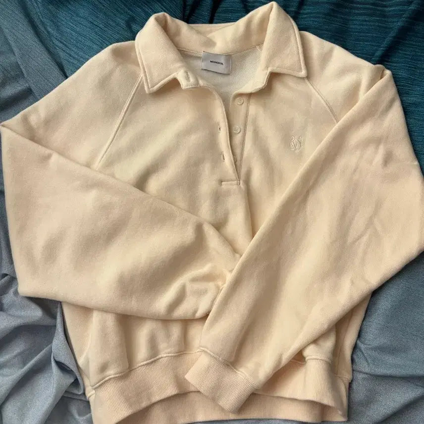 [BUNJANG] 29cm Ivory Collar Sweatshirt / (마지막가격인하)몽돌 아이보리 카라 맨투맨