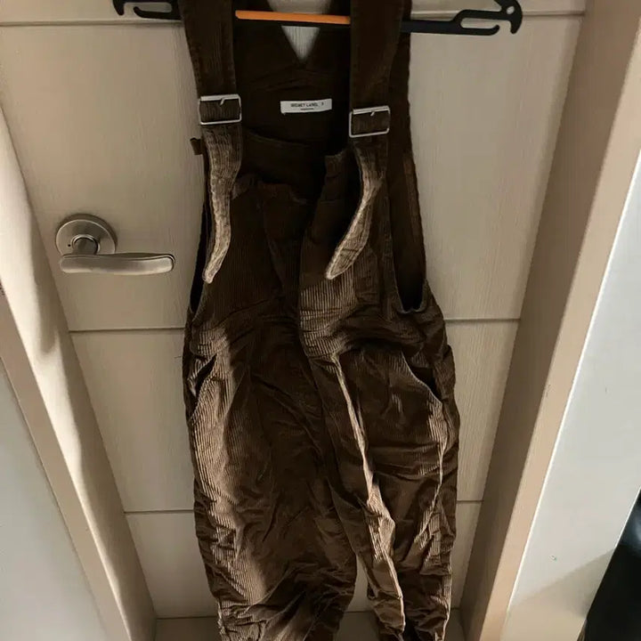 [BUNJANG] Brown Corduroy Overalls Jumpsuit / 브라운 코듀로이 멜빵바지, 점프슈트 (이사로 정리중)