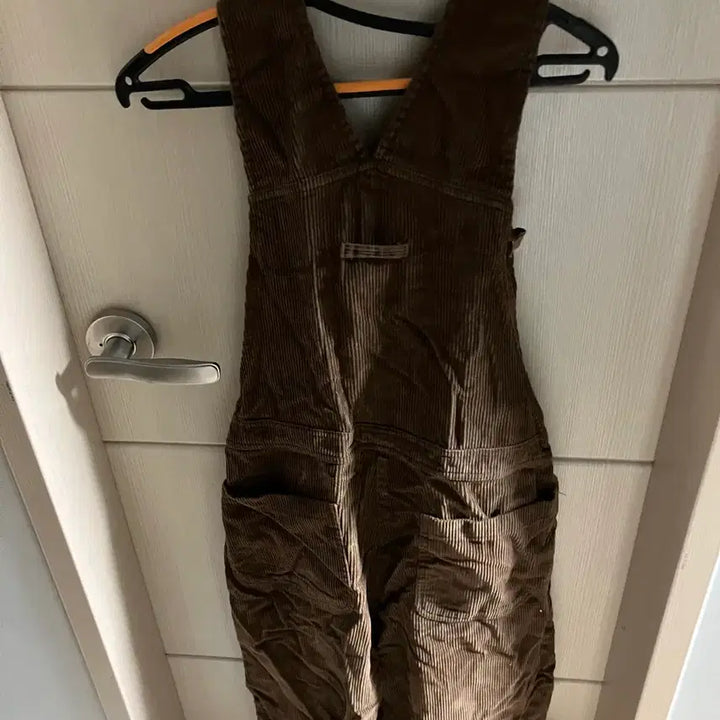 [BUNJANG] Brown Corduroy Overalls Jumpsuit / 브라운 코듀로이 멜빵바지, 점프슈트 (이사로 정리중)
