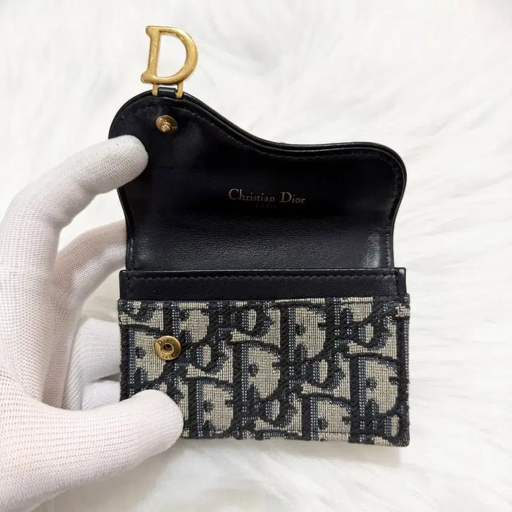 [BUNJANG] Dior Oblique Saddle Flap Card Holder / [정품] 디올 오블리크 새들 플랩 카드지갑