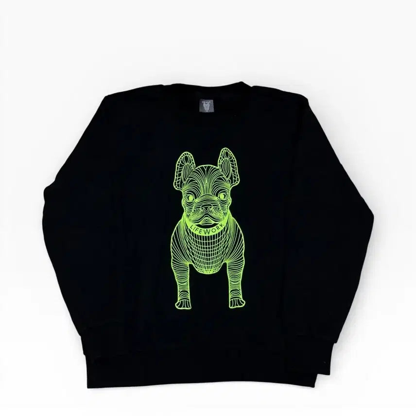 [BUNJANG] LifeWork Bulldog Sweatshirt M / 라이프워크 불독 맨투맨 M