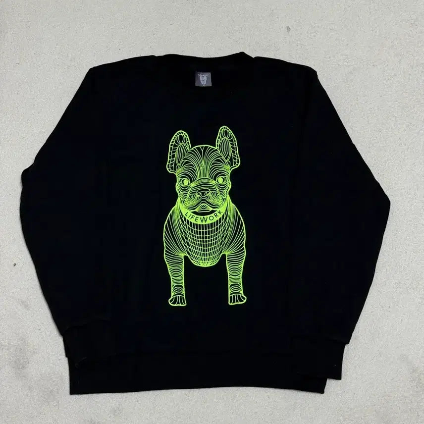 [BUNJANG] LifeWork Bulldog Sweatshirt M / 라이프워크 불독 맨투맨 M