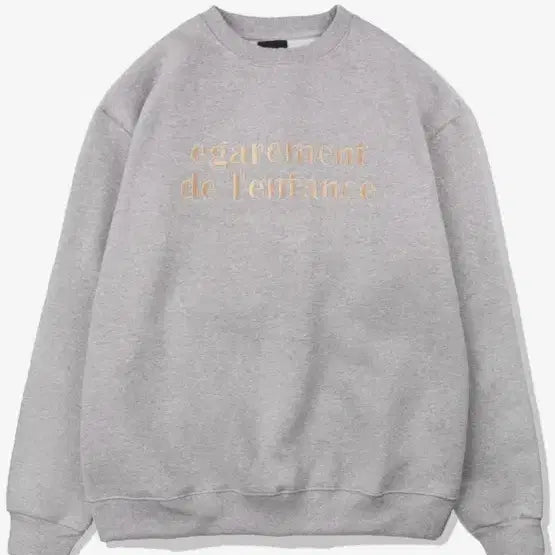 [BUNJANG] Overworks Lettering Sweatshirt Grey L / 원가 71100원| 무신사 오버웍스 레터링 맨투맨 스웨트셔츠 그레이 L