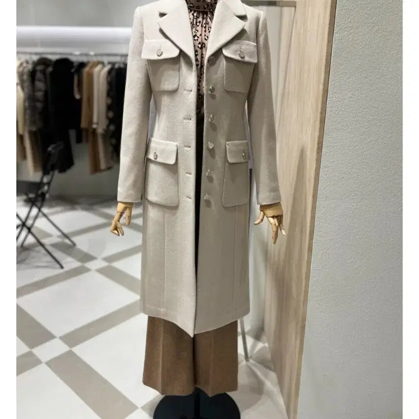 [BUNJANG] MOJO.S.PINE Cashmere Blend Wool Coat Size 55 / 새상품)모조에스핀 코트 55(25년 제품)