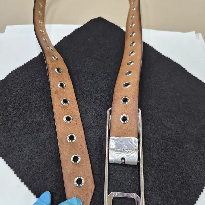 [BUNJANG] DOLCE&amp;GABBANA DG Silver Belt / DOLCE&amp;GABBANA 돌체앤가바나 정품 DG 실버 벨트