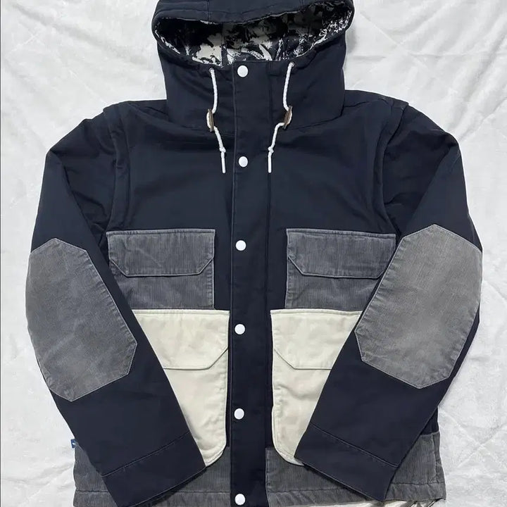 [BUNJANG] Adidas Colorblock Patchwork Jacket / 아디다스 후드 배색 패치 워크 자켓