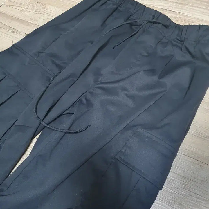 [BUNJANG] Black Cargo Training Pants / 블랙 카고 트레이닝 바지