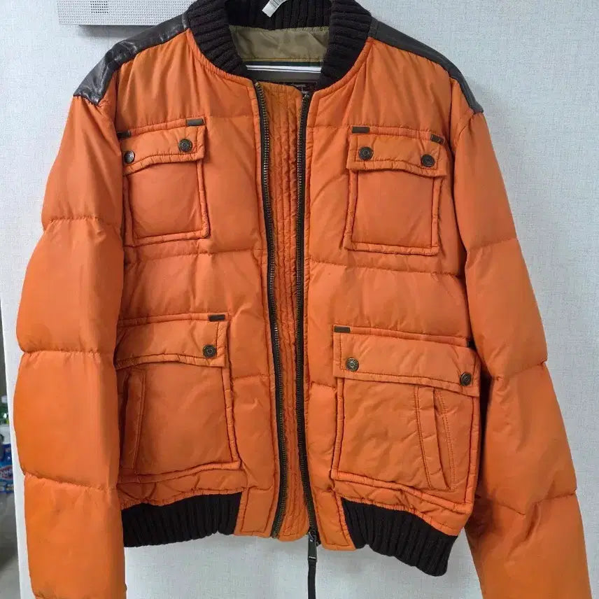 [BUNJANG] DSQUARED2 06 Leather Patch Padded Jacket / 디스퀘어드2 06 패치패딩 50사이즈