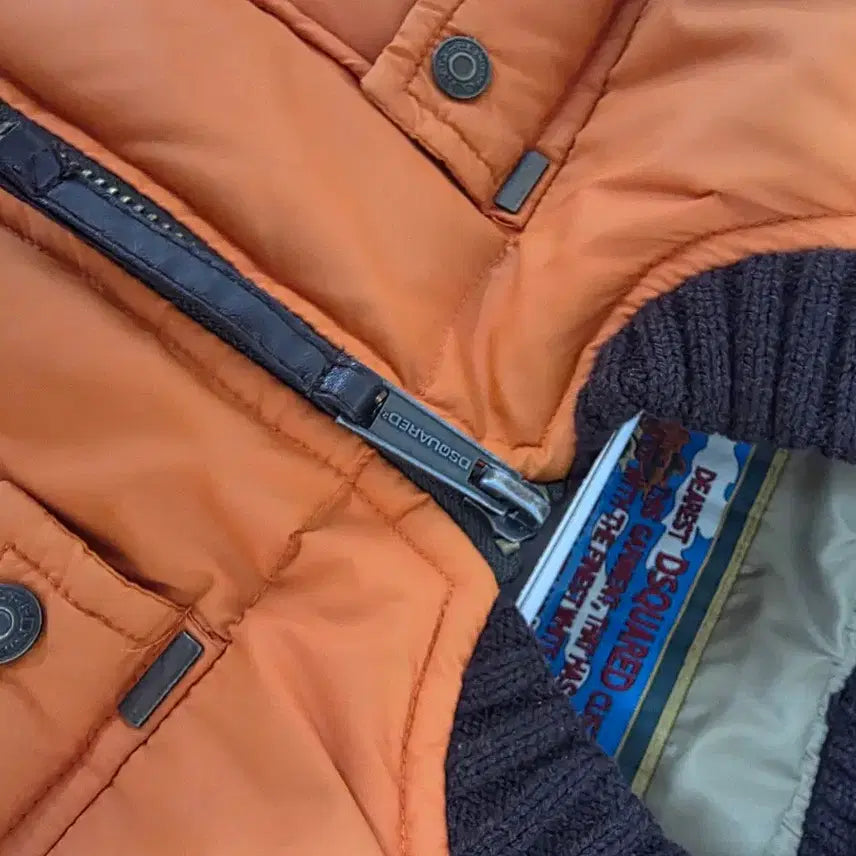 [BUNJANG] DSQUARED2 06 Leather Patch Padded Jacket / 디스퀘어드2 06 패치패딩 50사이즈