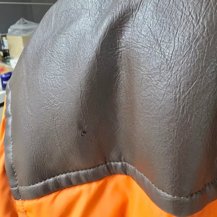 [BUNJANG] DSQUARED2 06 Leather Patch Padded Jacket / 디스퀘어드2 06 패치패딩 50사이즈