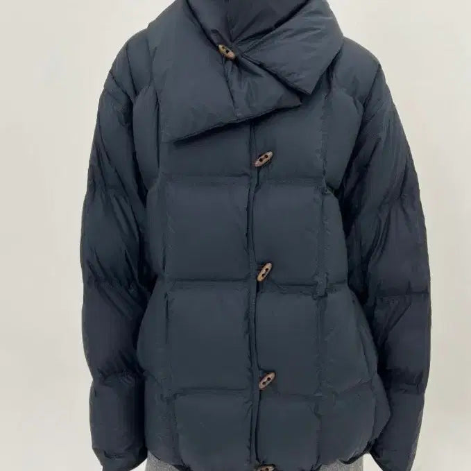 [BUNJANG] Bymin Goose Down Muffler Padded Jacket / 제평 by min 바이민 구스 머플러 패딩