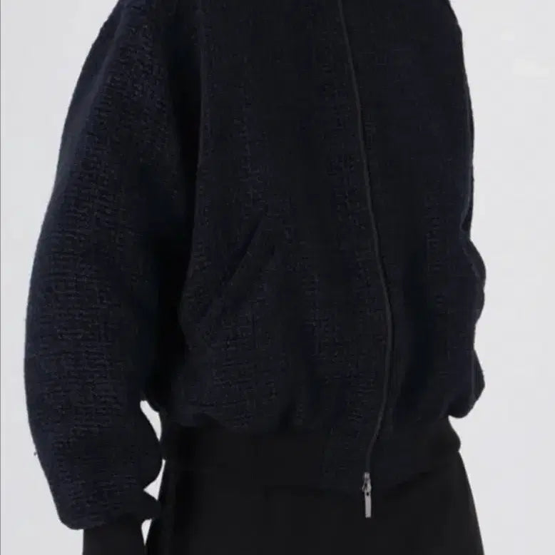 [BUNJANG] Triming Bird Tweed Blouson Black / 트리밍버드 트위드 블루종 블랙