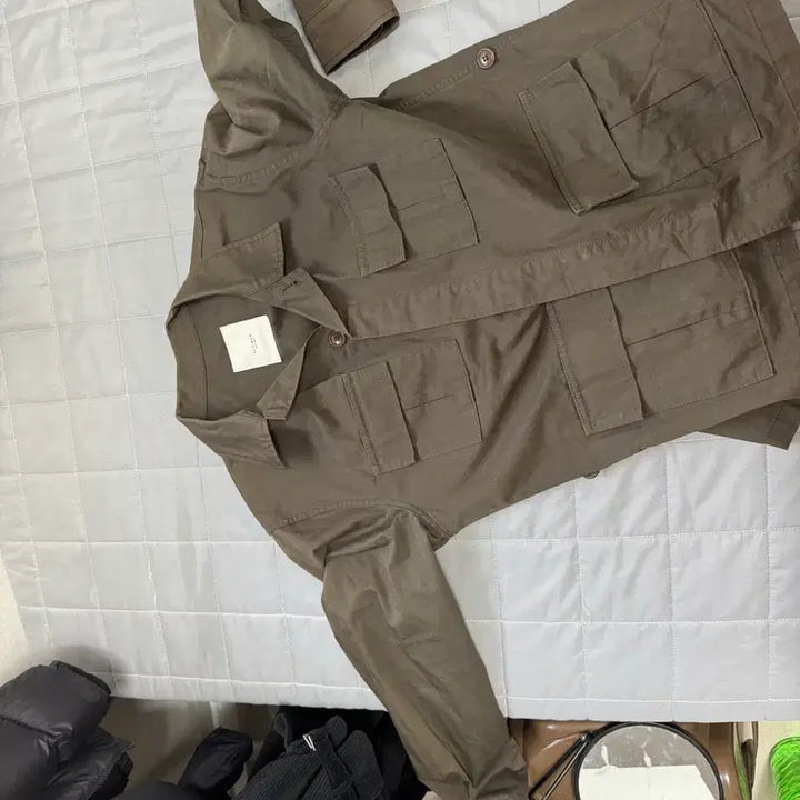 [BUNJANG] Khaki Pocket Detail Jacket / 카키 자켓