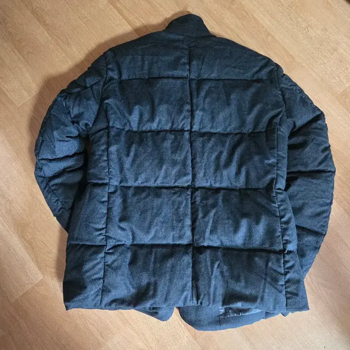 [BUNJANG] Quilted Padded Jacket Charcoal / 퀼팅 스타일 차콜색 패딩 자켓