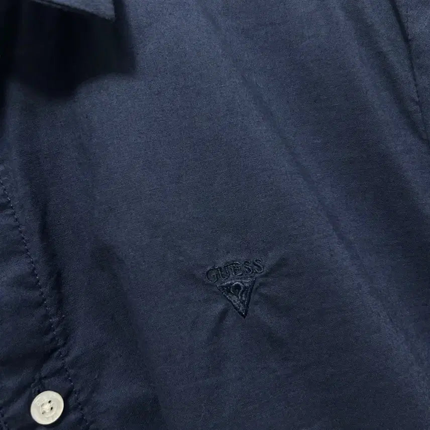 [BUNJANG] Guess Navy Short Sleeve Shirt (M) / 게스 네이비 반팔 셔츠 M