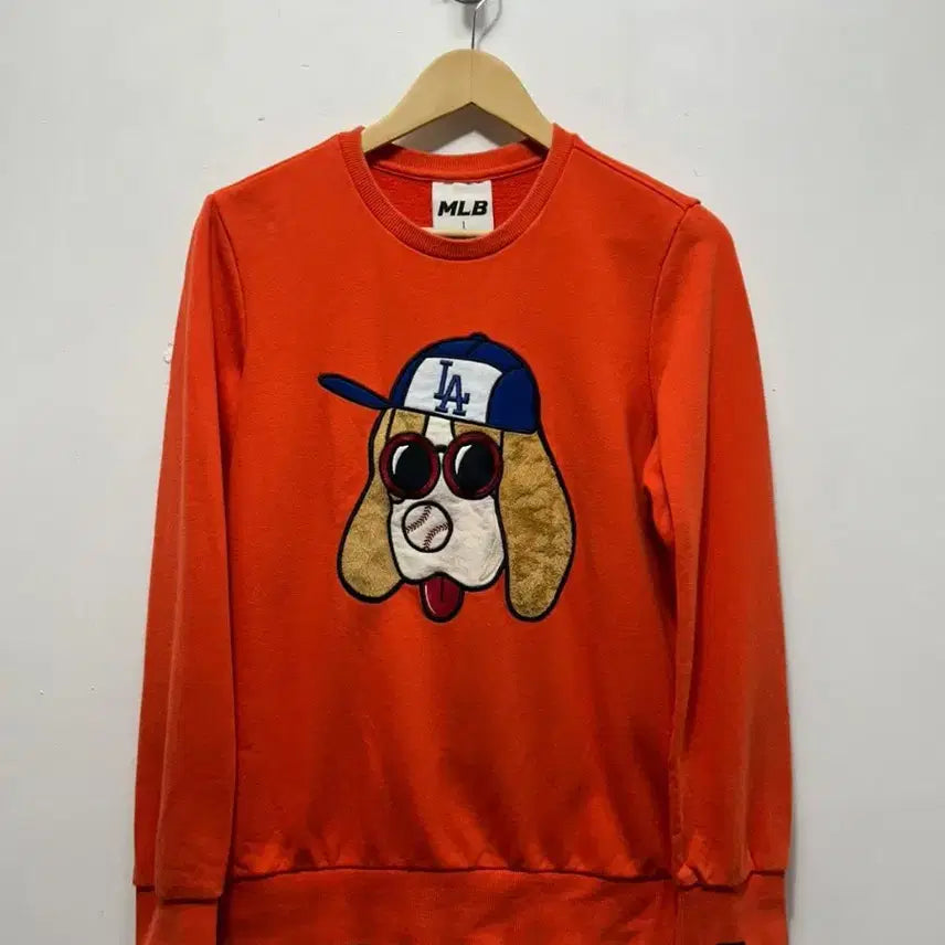 [BUNJANG] MLB LA Dodgers Dog Sweatshirt Orange (S) / MLB LA 다저스 강아지 맨투맨 오렌지 s
