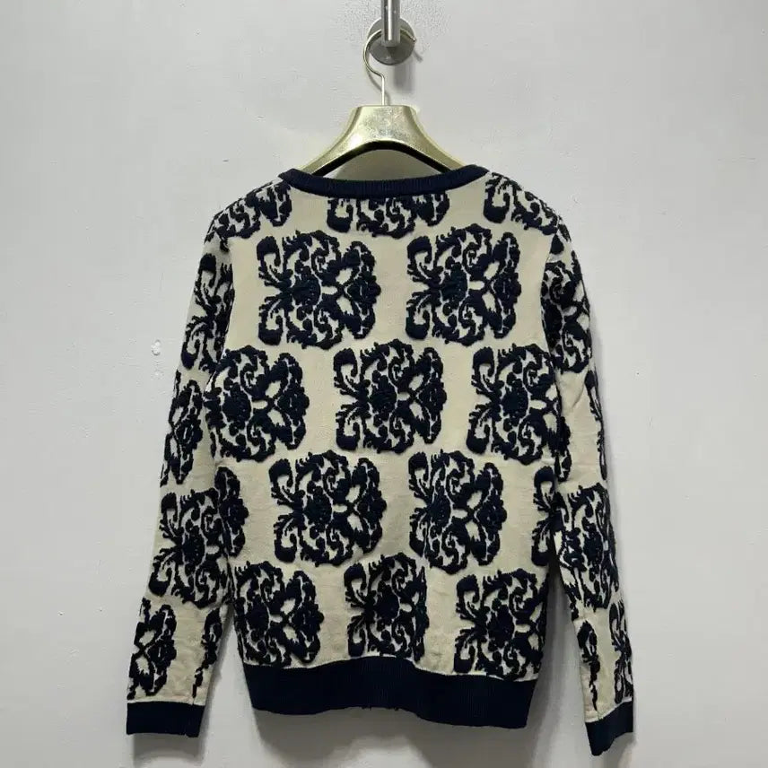 [BUNJANG] Zara Flower Pattern Zip-Up Cardigan / 자라 플라워 패턴 집업 가디건