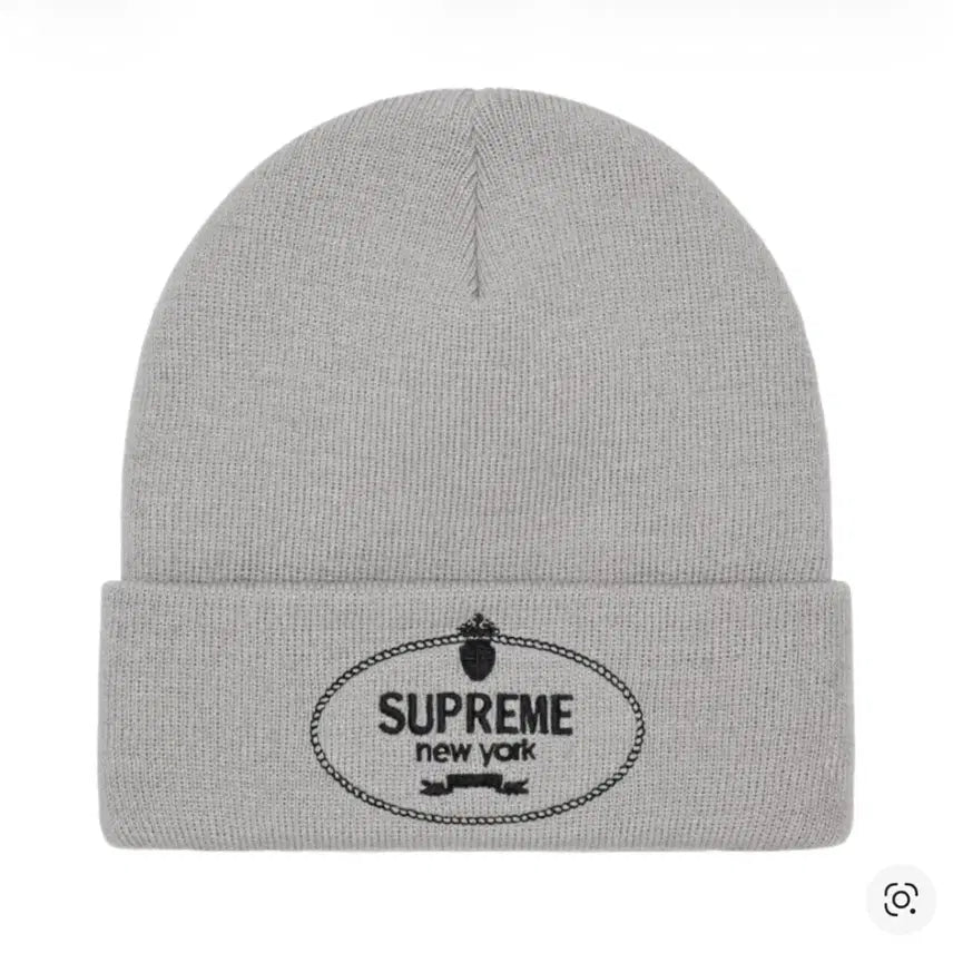 [BUNJANG] Supreme Crest Beanie Grey / 슈프림 크레스트 비니 그레이 - 24FW