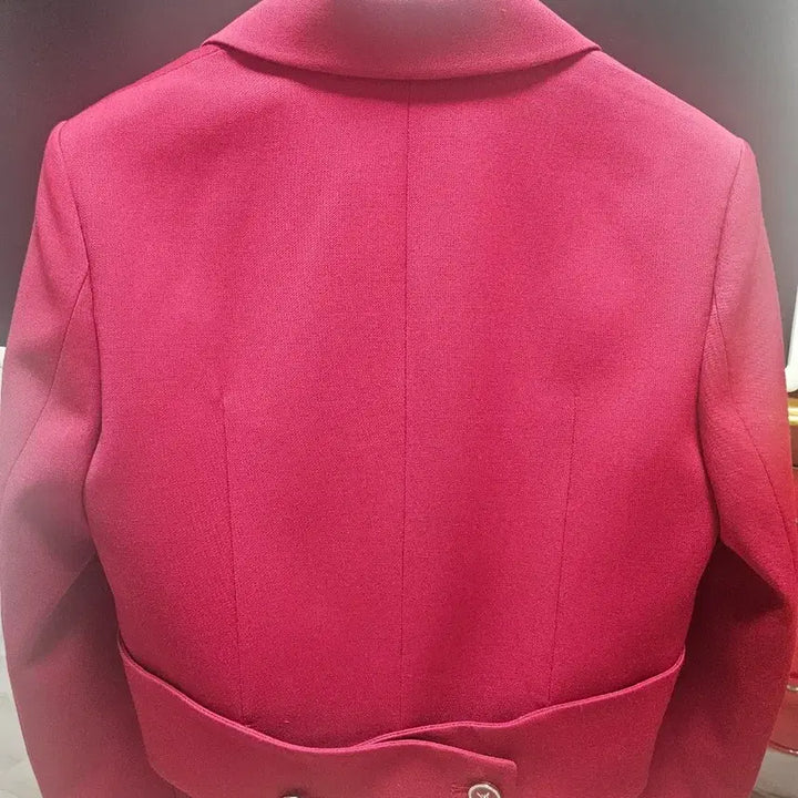 [BUNJANG] MOJO.S.PHINE Cropped Double Button Jacket / MOJO.S.PHINE 크롭 더블 버튼 자켓 55