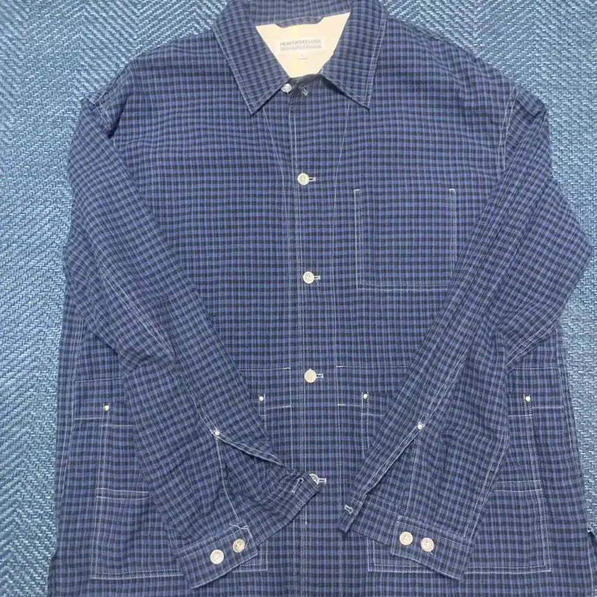 [SOLD OUT] 헤리티지플로스 린넨 필드자켓 네이비 L
