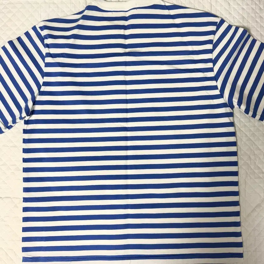 [BUNJANG] Haversack Striped T-Shirt Blue L Size / L사이즈) 하버색 haversack 스트라이프 티셔츠 블루
