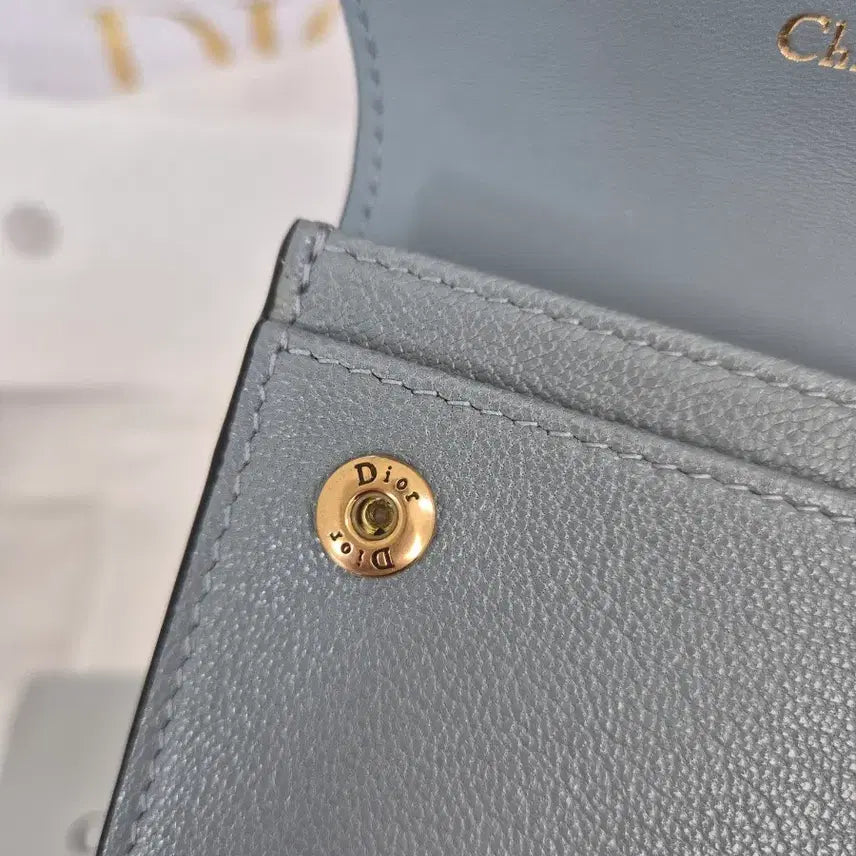 [BUNJANG] Dior Saddle Card Holder Cloud Blue / 새제품 디올 새들 카드지갑 클라우드 블루