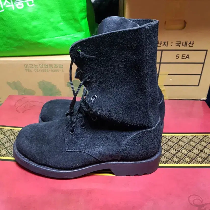 [BUNJANG] ROK Marine Corps Combat Boots 1986 / 해병대 세무 워커 전투화 군화 86년 264W 11.0W 판매