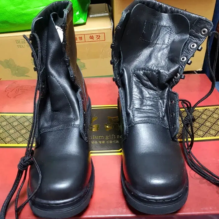 [BUNJANG] 255M Combat Boots (Adhesive Type) / 접착화 전투화 군화 255M 판매