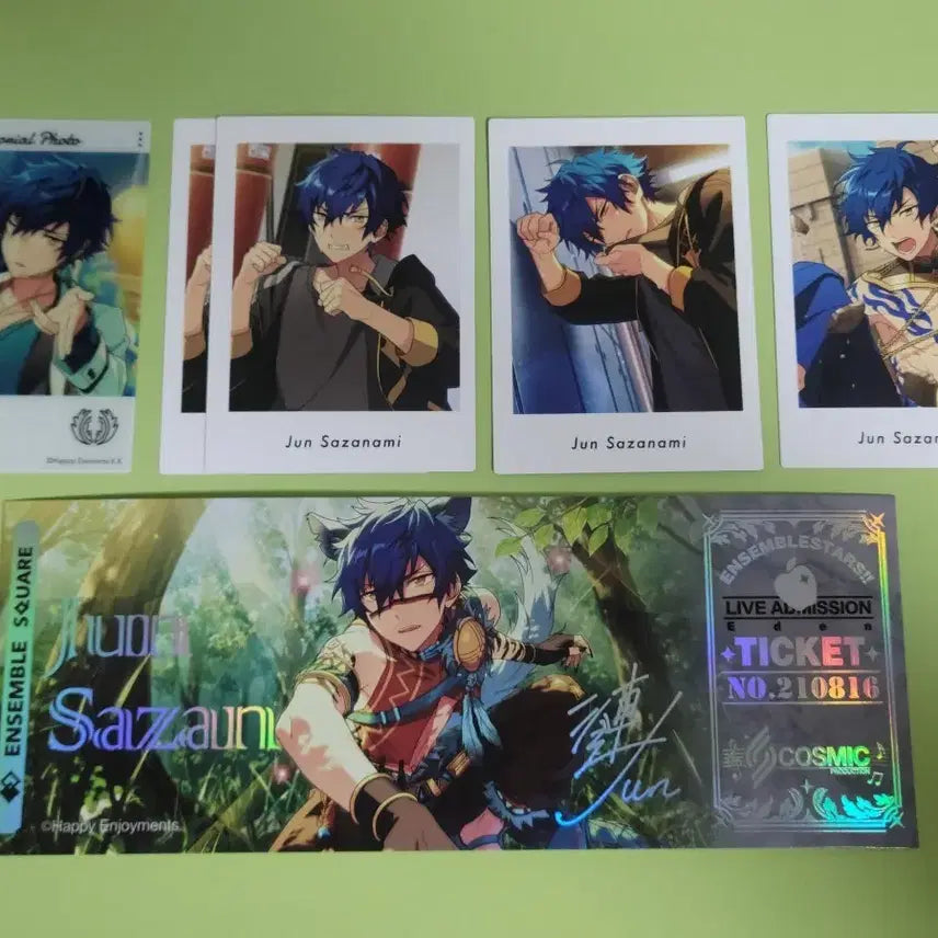 [BUNJANG] Ensemble Stars! Jun Saionji Bundle Set Cinema Ticket &amp; Pashacard / [일괄] 앙스타 사자나미 쥰