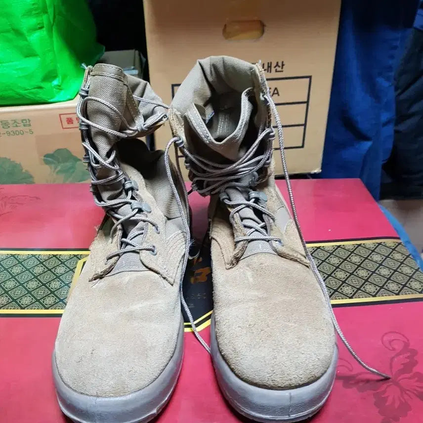 [BUNJANG] Belleville Summer Desert Combat Boots 7W / 베르빌 하계용 사막화 전투화 군화 7W 판매