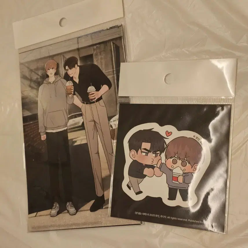 [SOLD OUT] 선넘사 선넘는사이 인화사진,조각스티커