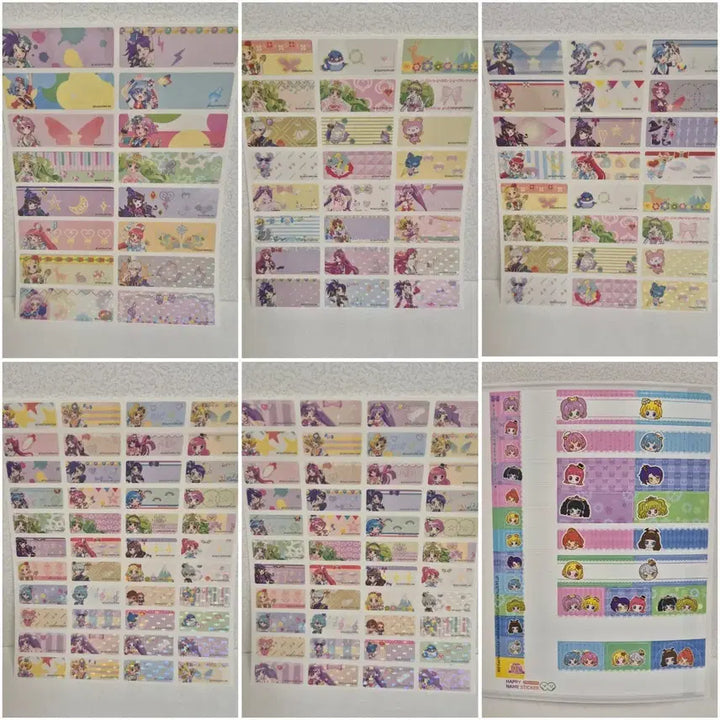 [BUNJANG] PriPara V-Square Name Sticker Set / 프리파라 브이스퀘어 네임 스티커 라라미래소피도로시온아로마파루루그레이하이디