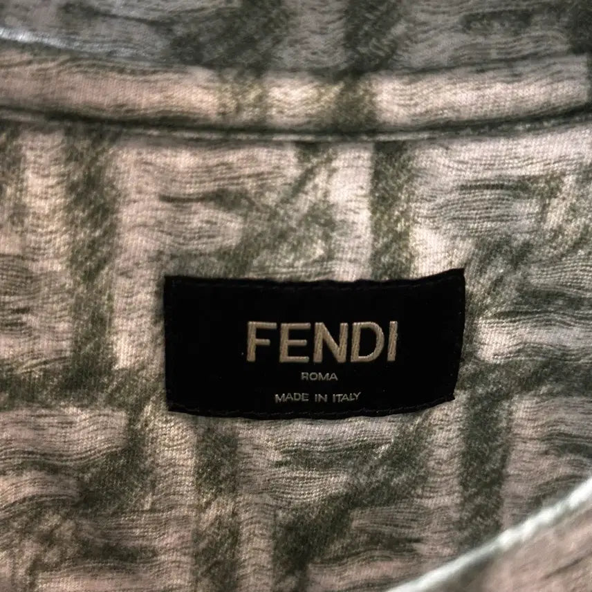 [BUNJANG] Fendi Jacquard Short Sleeve T-Shirt / 신형 펜디 자카드 반팔티