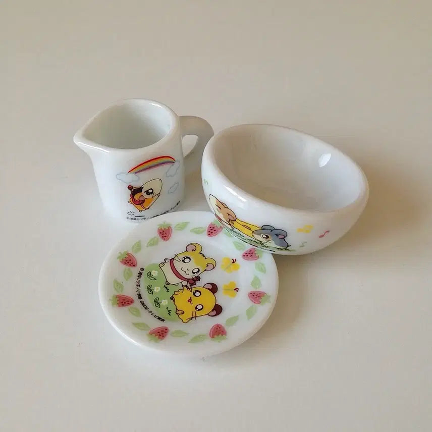 [BUNJANG] Vintage Hamtaro Miniature 3-Set Bundle / 고전 방가방가 햄토리 미니어처 3종 세트 일괄 [희귀]