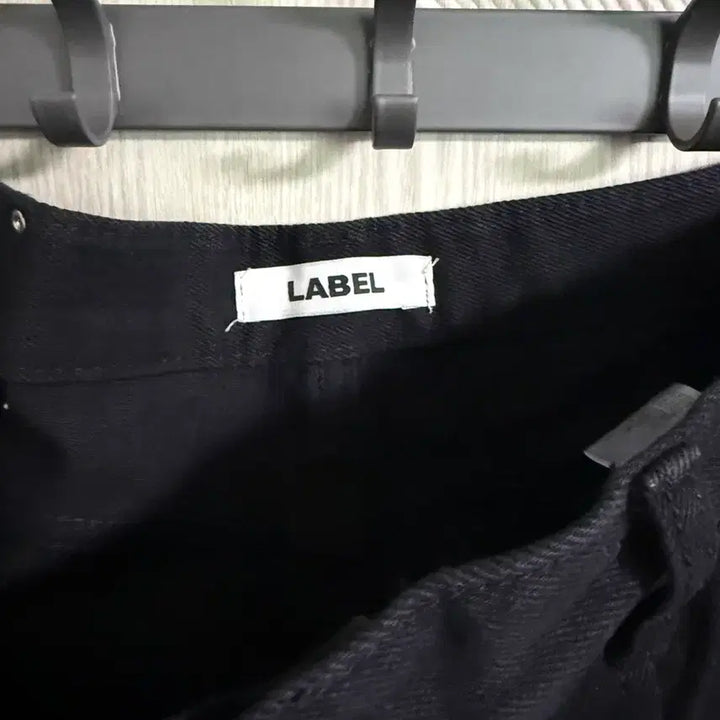 [BUNJANG] LABEL ARCHIVE Black Denim Wide Pants / 라벨아카이브 블랙 데님 와이드 팬츠