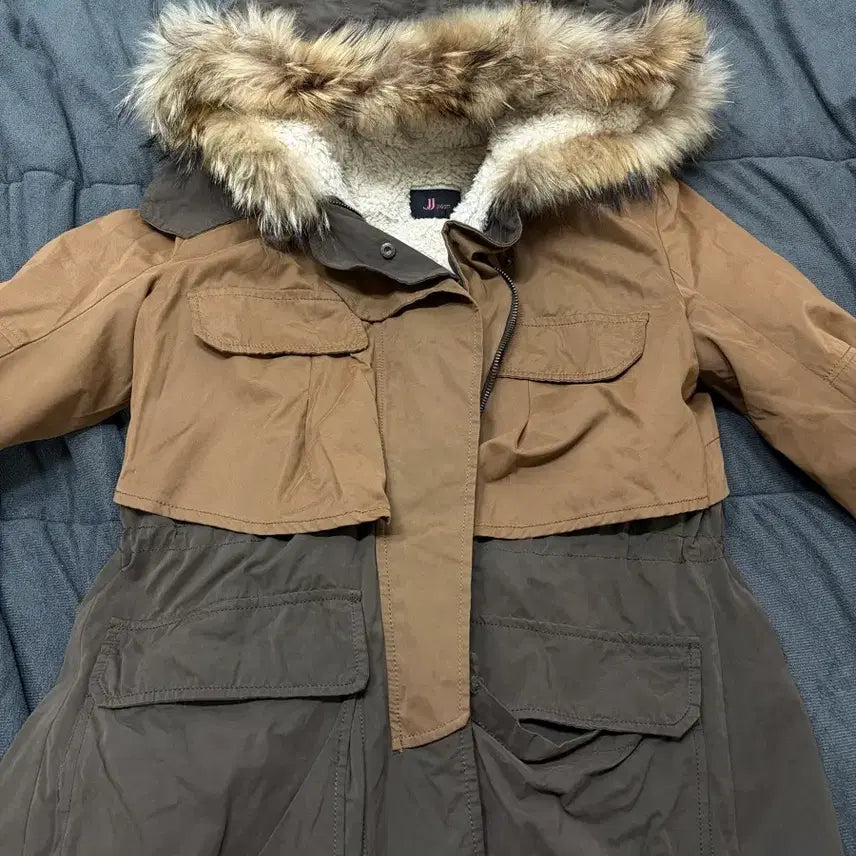 [BUNJANG] Vintage Field Jacket with Fur Padding / 빈티지 야상 털패딩