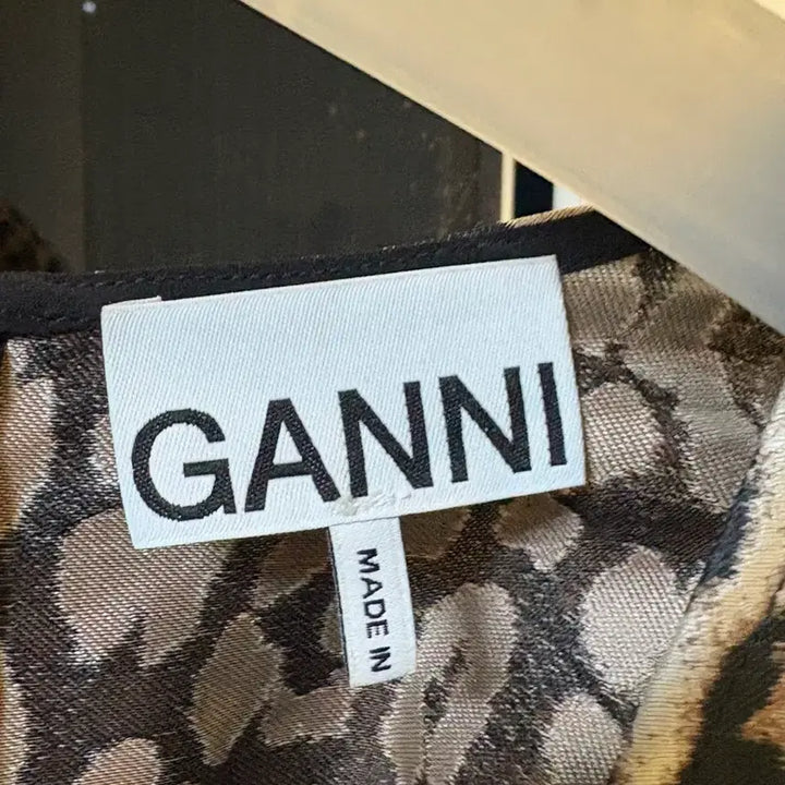 [BUNJANG] Ganni Leopard Puff Mini Dress / Ganni 가니 레오파드 퍼프 원피스
