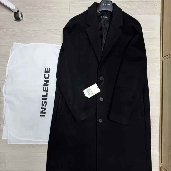 [BUNJANG] Insilence Cashmere Wool Coat XL Black / [XL]인사일런스 솔리스트 캐시미어 울 코트