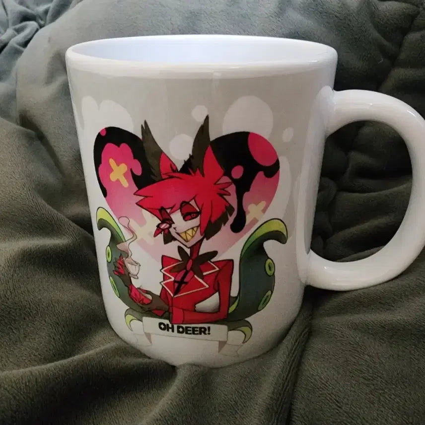[BUNJANG] Hazbin Hotel Alastor Frame + Mug Cup + Photo Pack Bundle Set / 해즈빈호텔 알래스터 굿즈 판매 (액자 + 머그컵 + 프박)