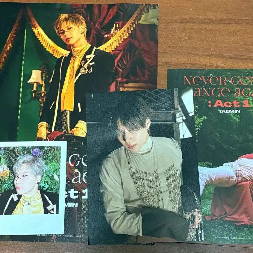 [BUNJANG] Taemin SHINEE Act 1 Polaroid + Poster + Postcard Goods Set / 태민 act1폴라로이드 +포스터 엽서 굿즈