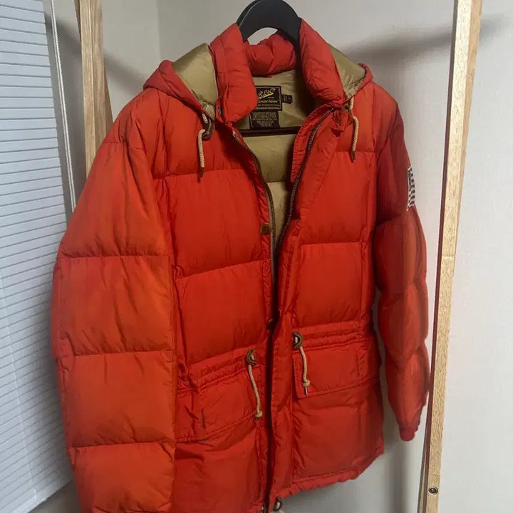 [BUNJANG] Polo Yukon Orange Sunfade Down Jacket (M) / (마지막가격)폴로 유콘 오렌지 썬페이드 다운자켓(m)