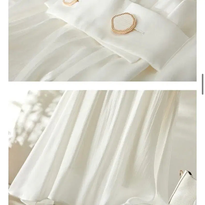[BUNJANG] Satin White A-Line Long Dress / 새상품 샤틴 화이트 A라인 롱 원피스 민소매