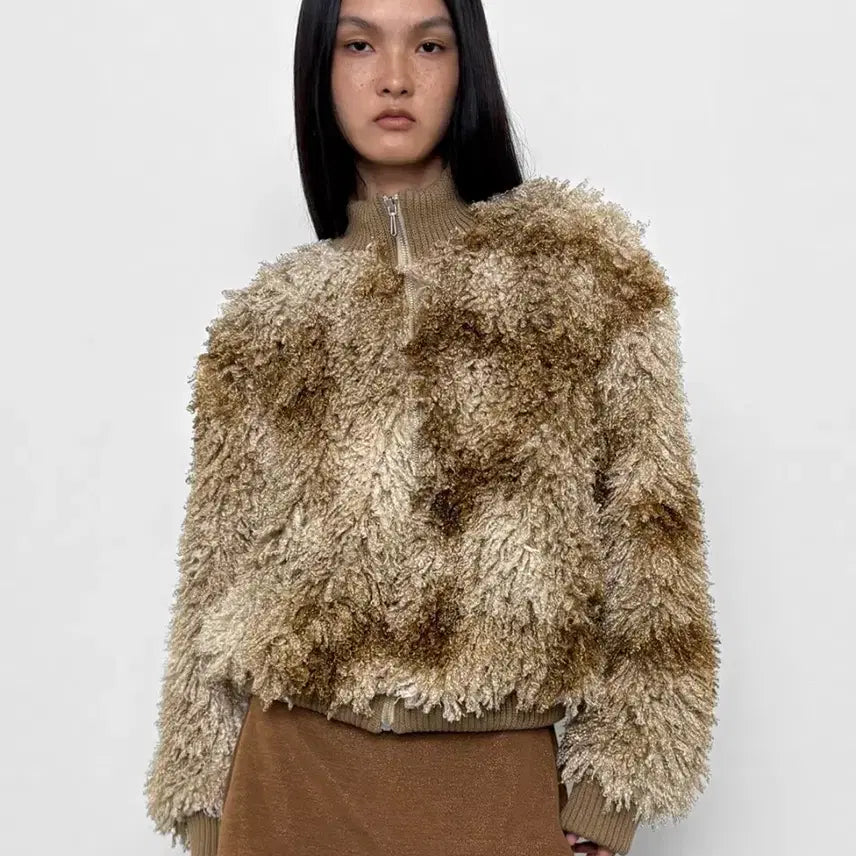 [BUNJANG] Polyclem Faux Fur Jacket (Beige) / 폴리수엠 퍼자켓 (베이지)