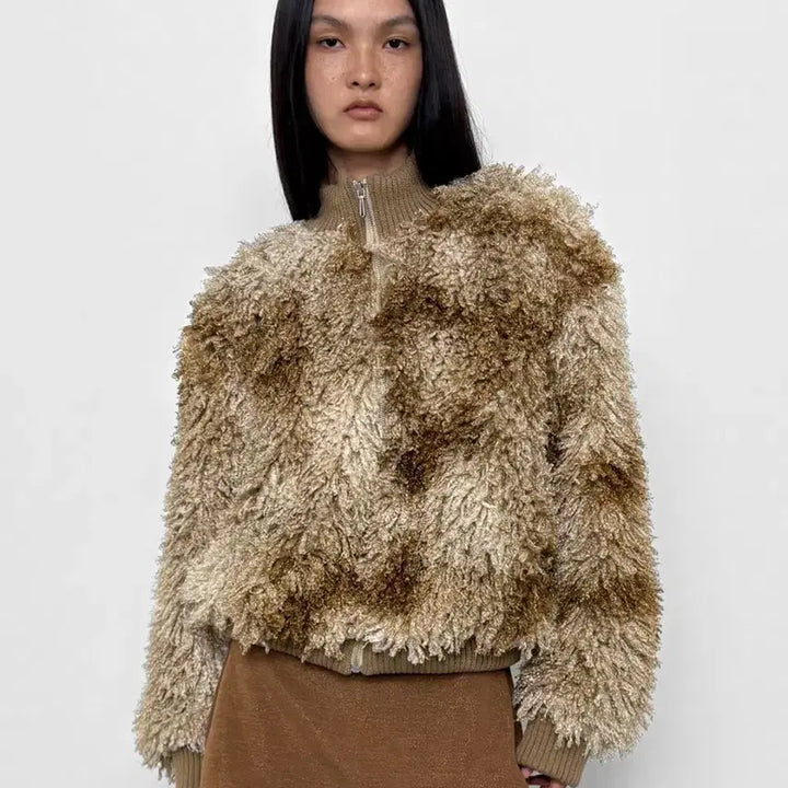 [BUNJANG] Polyclem Faux Fur Jacket (Beige) / 폴리수엠 퍼자켓 (베이지)