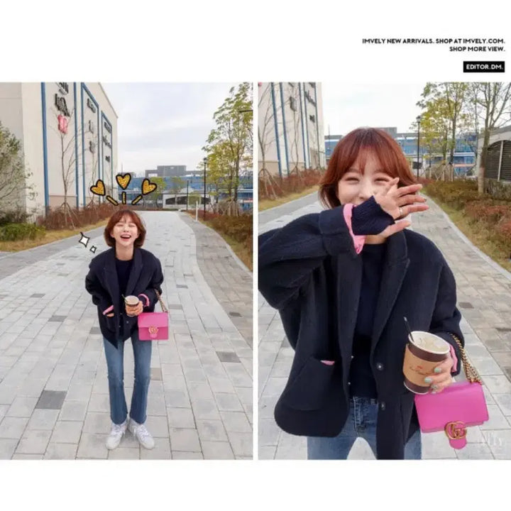 [BUNJANG] Imvely More Vely Alpaca Jacket / 임블리 More Vely 알파카 자켓,알파카코트,핸드메이드알파카코트